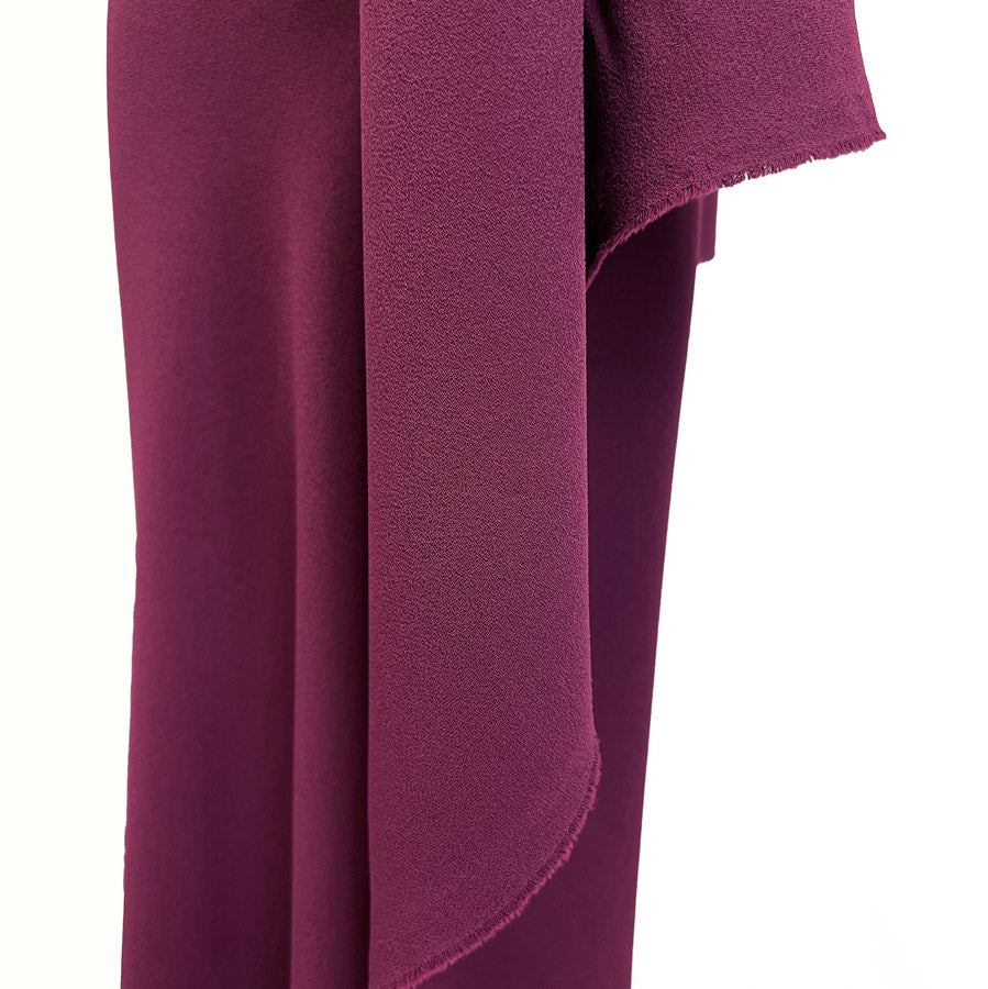 Triple Crepe Dressmaking Fabric Wine Hang