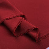 Triple Crepe Killer Red Polyester Plain Dress Fabric Fold