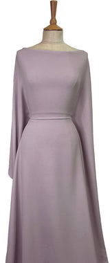 Triple Crepe Polyester Dress Fabric Dusky Lilac Dress