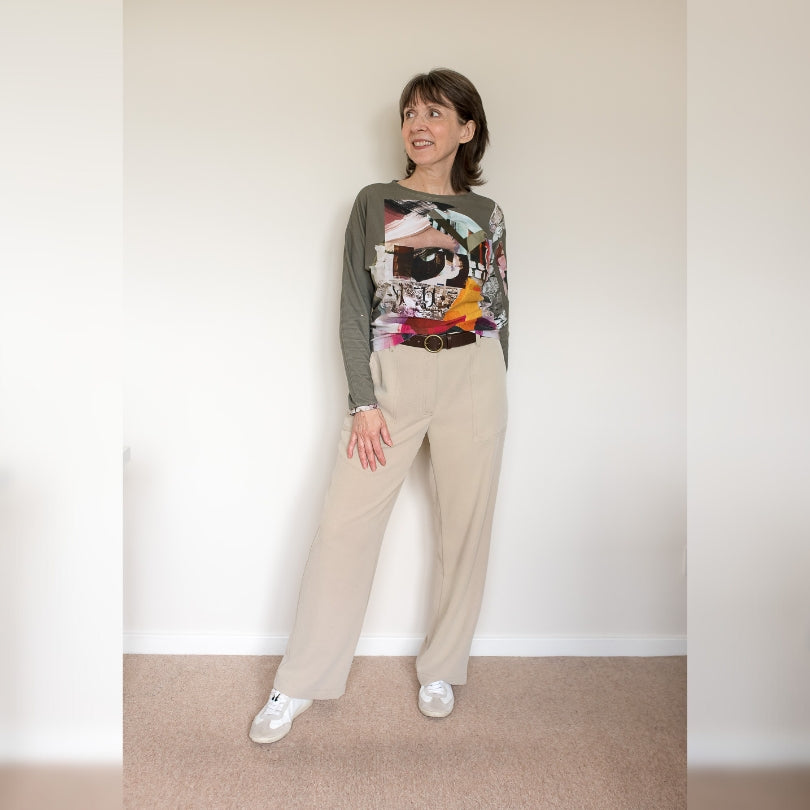 Trousers By Diane Fabric Desert Rose Pattern Love Notions Largo Cargos July 2024