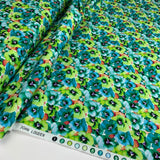 Remnant - Cotton - Pansie - Green (1.35m)
