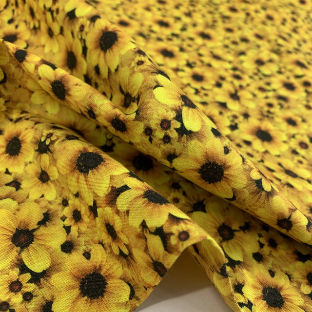True Craft Sunflower Field Yellow 100%Cotton Fold