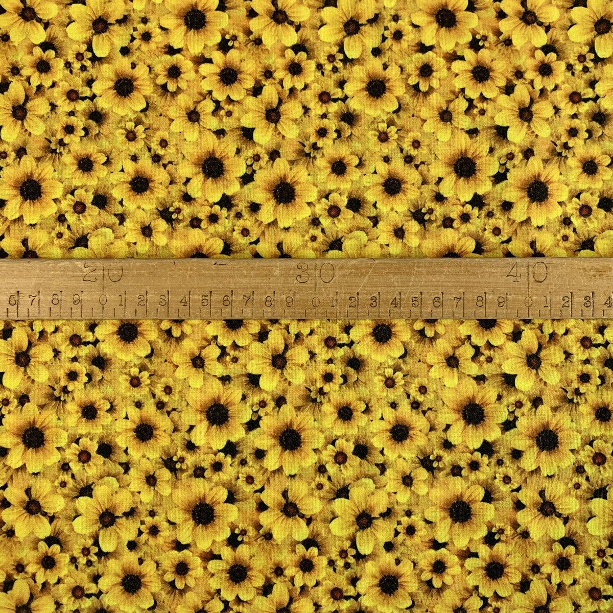 True Craft Sunflower Field Yellow 100%Cotton Scale