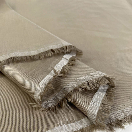 Twill Lining Sand Mushroom Viscose Cotton Twill Lining Fabric Fold