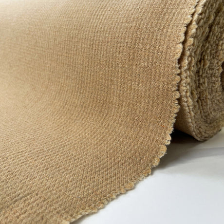 Two For One Wool Double Sided Camel Brown Reversible Coating Fabric Roll
