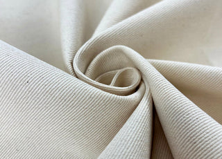 Unbleached Cotton Bull Denim Twill Fabric Natural Bull Durham Twist2
