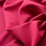 Uniformly Cerise Polyester Elastane Fabric Material Cu