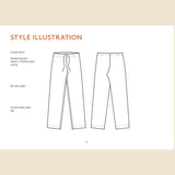 Unisex Pyjama Pants Pattern Wardrobe By Me Sketch