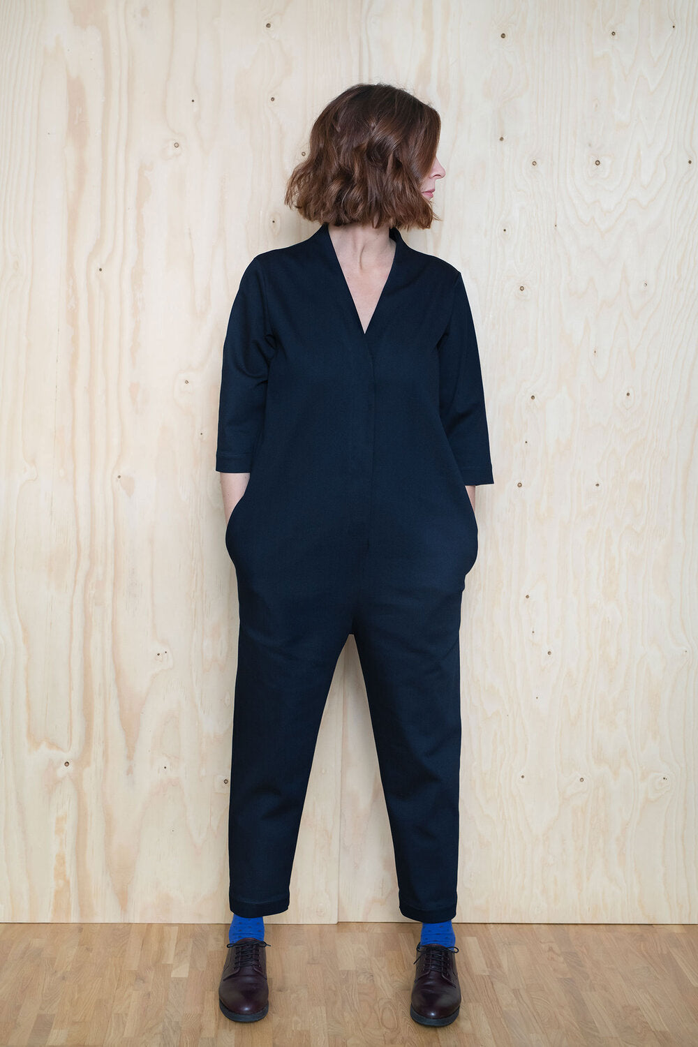 V Neck Jumpsuit Pattern The Assembly Line 2