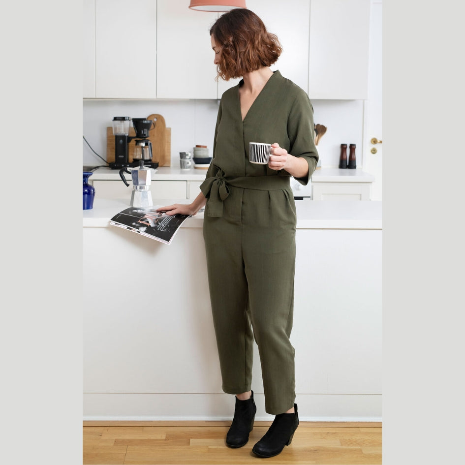 V Neck Jumpsuit Pattern The Assembly Line Cover