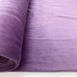 Velour Cotton Poly Fabric Serena Lavender Bolt