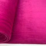 Velour Cotton Poly Fabric Serena Magenta Bolt