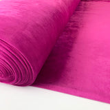 Velour Poly Cotton Fabric Venus Cerise Bolt