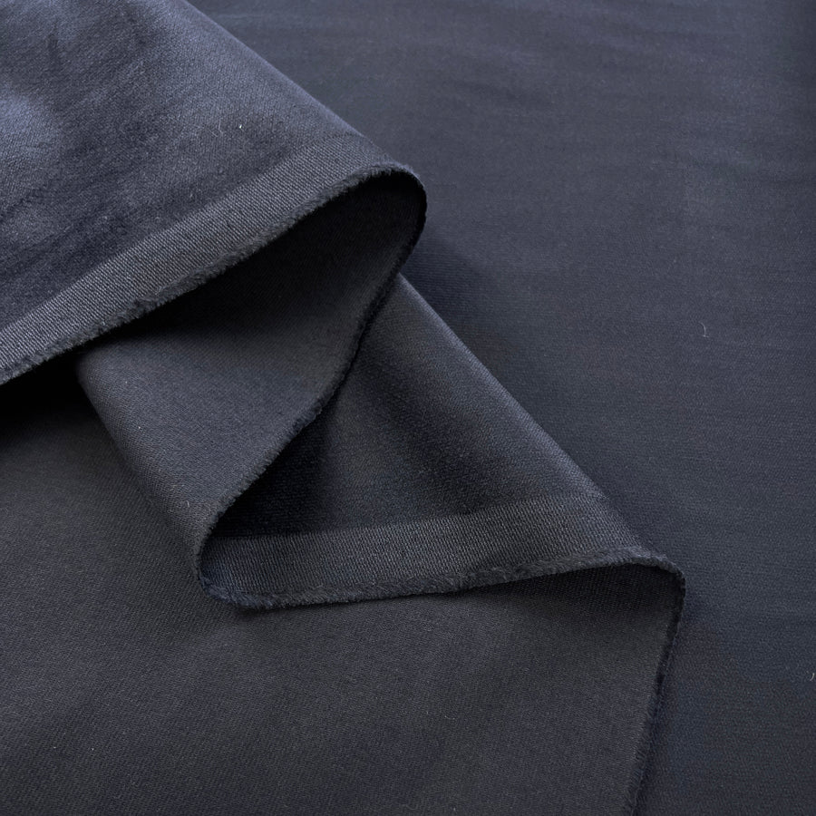 Velveteen navy velvet cotton dressmaking fabric fold