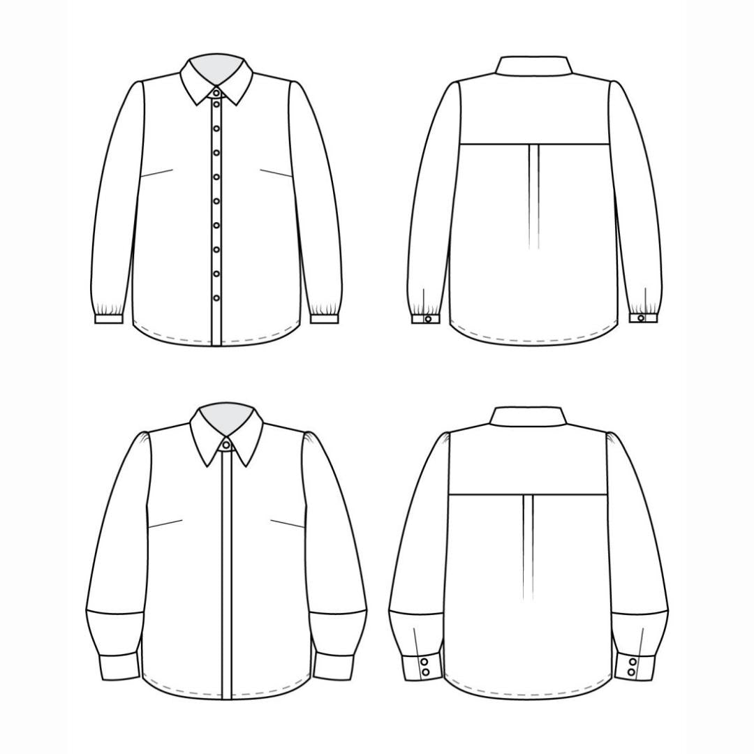 Vernon Shirt 12 32 Size Pattern By Cashmerette Pp2105 7