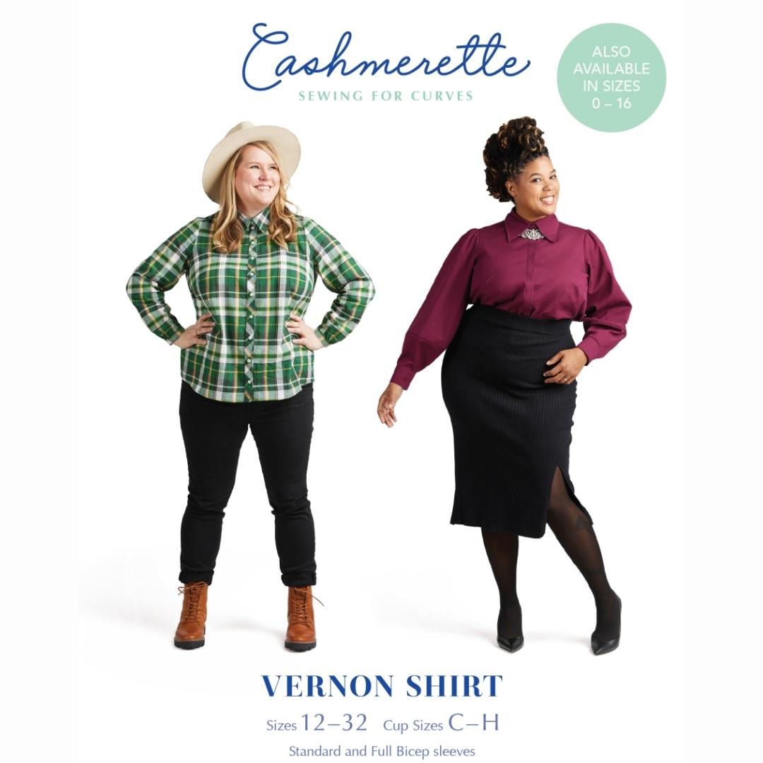 Vernon Shirt 12 32 Size Pattern By Cashmerette Pp2105 Cover
