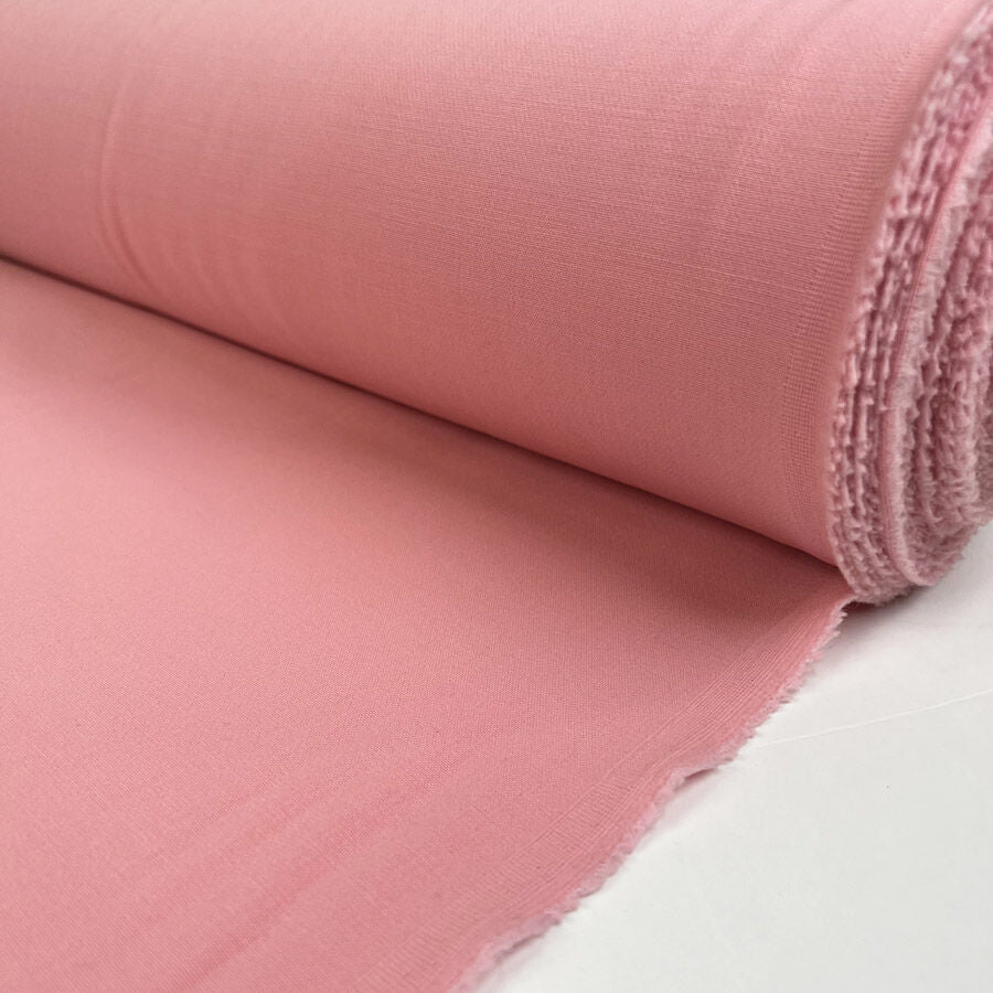 Vestito Rossa Wool Elastane Italian Pink Stretch Woven Suiting Fabric Roll