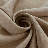 Victor taupe linen look slub viscose dress fabric twist