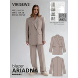 Vikisews ariadna blazer sewing pattern cover