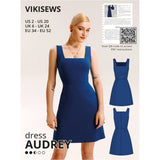 Vikisews Audrey Dress Sewing Pattern Cover