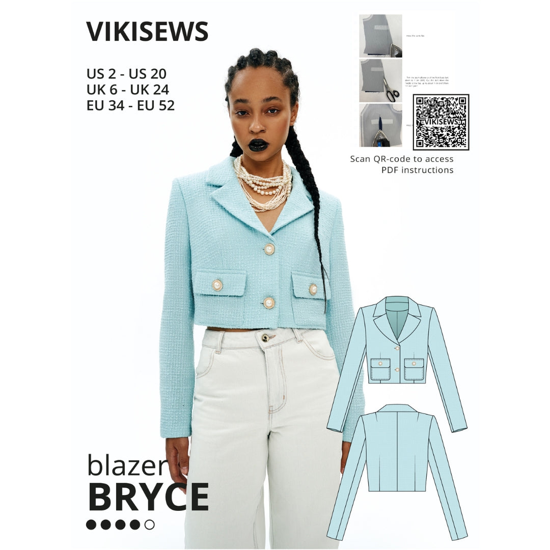 Vikisews Bryce Blazer Sewing Pattern Cover