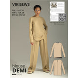 Vikisews Demi Blouse Sewing Pattern Cover