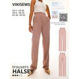 Vikisews Halsey Trousers Pattern Cover