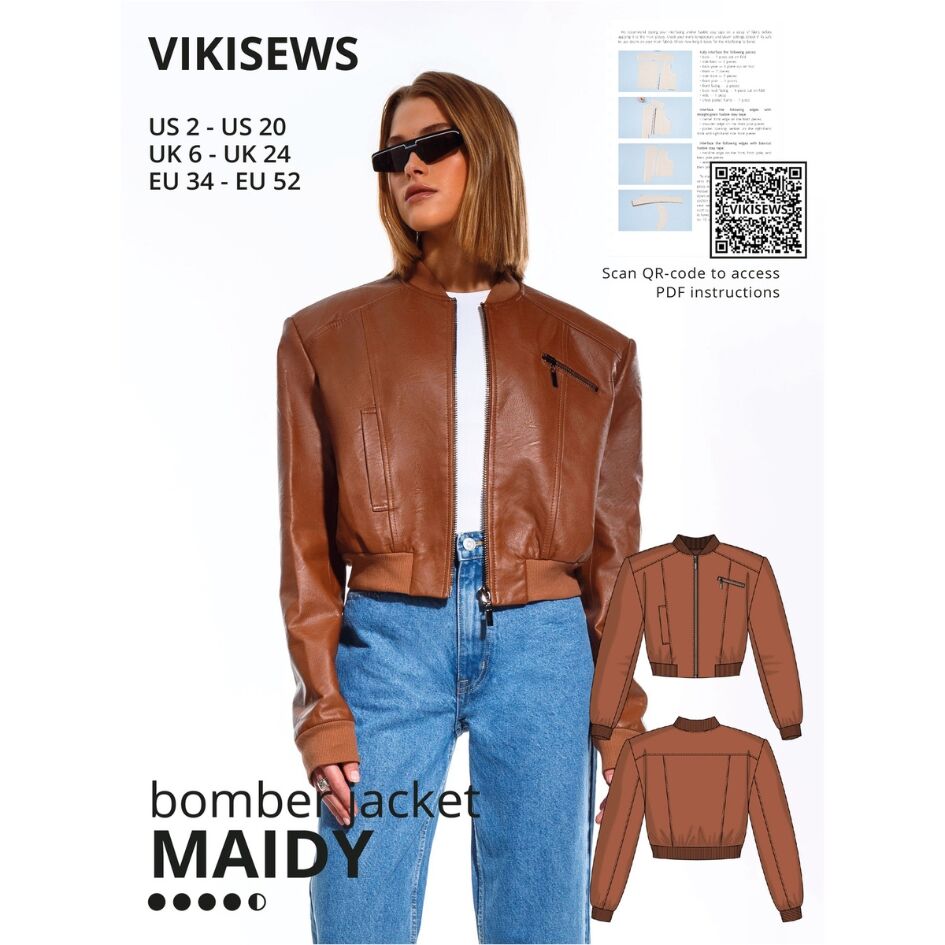 Vikisews Maidy Bomber Jacket Pattern Cover B468Dfd4 3207 4Aee Ad8A Acd7F8Cd80E6