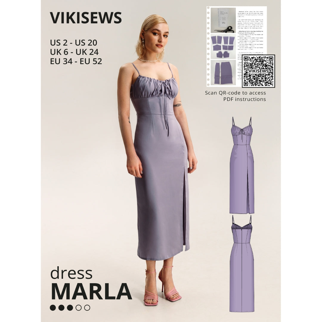 Vikisews Marla Dress Sewing Pattern Cover