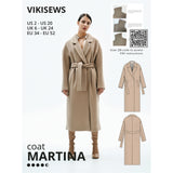 Vikisews Martina Coat Sewing Pattern Cover