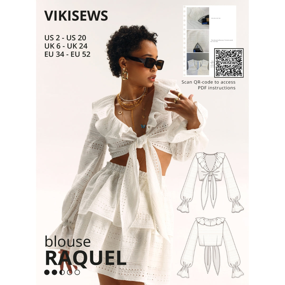 Vikisews Raquel Blouse Sewing Pattern Cover