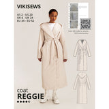 Vikisews reggie coat sewing pattern cover