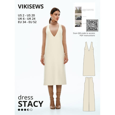 Vikisews Stacy Dress Sewing Pattern Cover