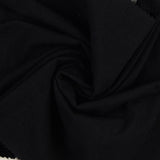 Vintage Cotton Black Oeko Tex Dressmaking Fabric Twist