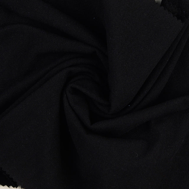 Vintage Cotton Black Oeko Tex Dressmaking Fabric Twist