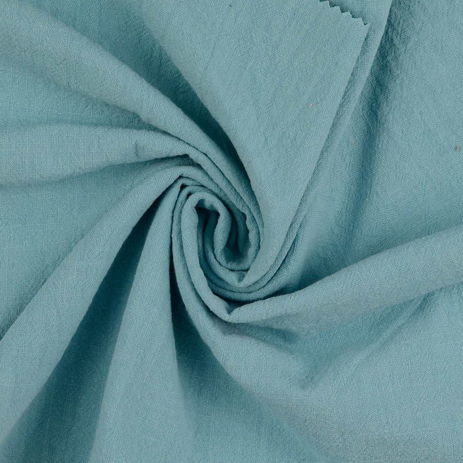 Vintage Cotton Sky Blue Oeko Tex Dressmaking Fabric Twist