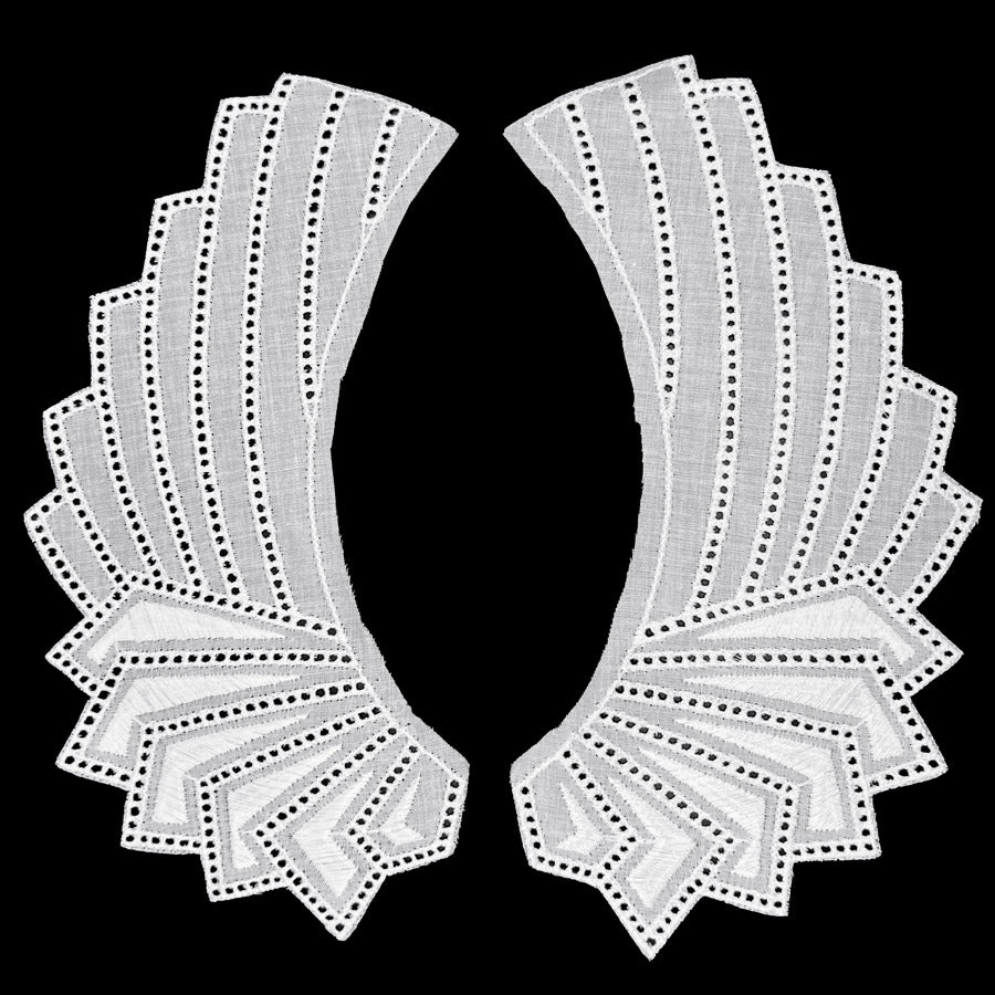 Vintage Embroidered Cotton Collar Wendy Full