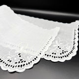 Vintage Floral Embroidered Cotton Collar Victoria White