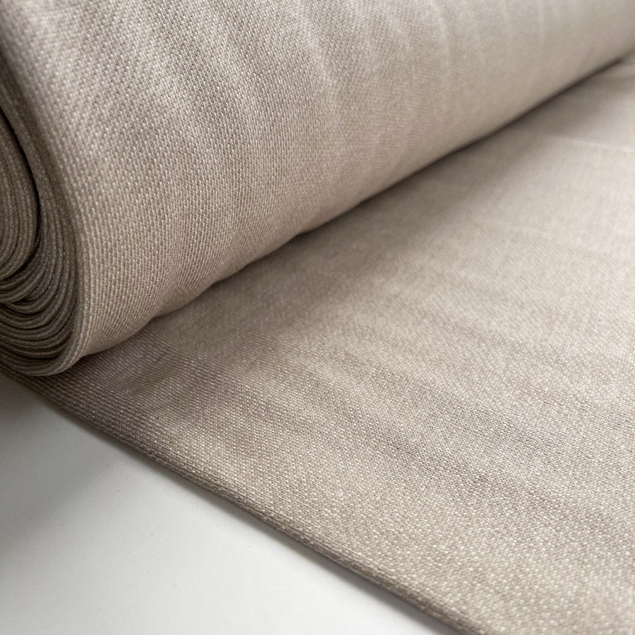 Vintage Marl Sweatshirt Stone Knit Jersey Cotton French Terry Oeko Tex Fabric Bolt