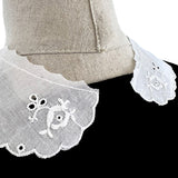 Vintage Rose Floral Embroidered Cotton Collar Holly Back