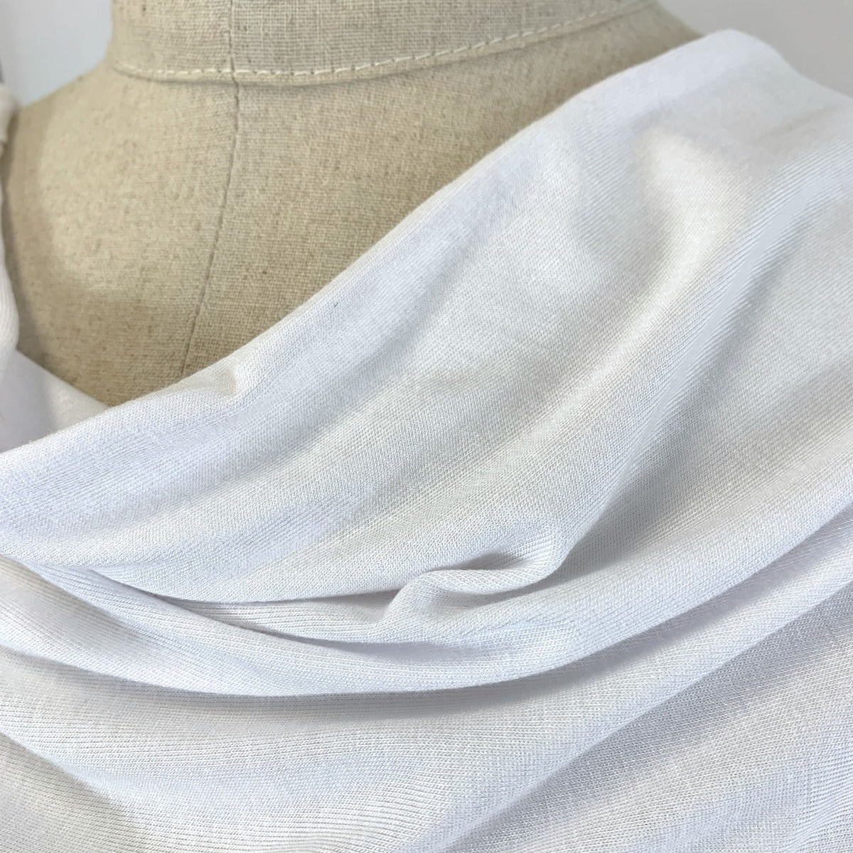 Remnant - Viscose Jersey - White (2.4m)