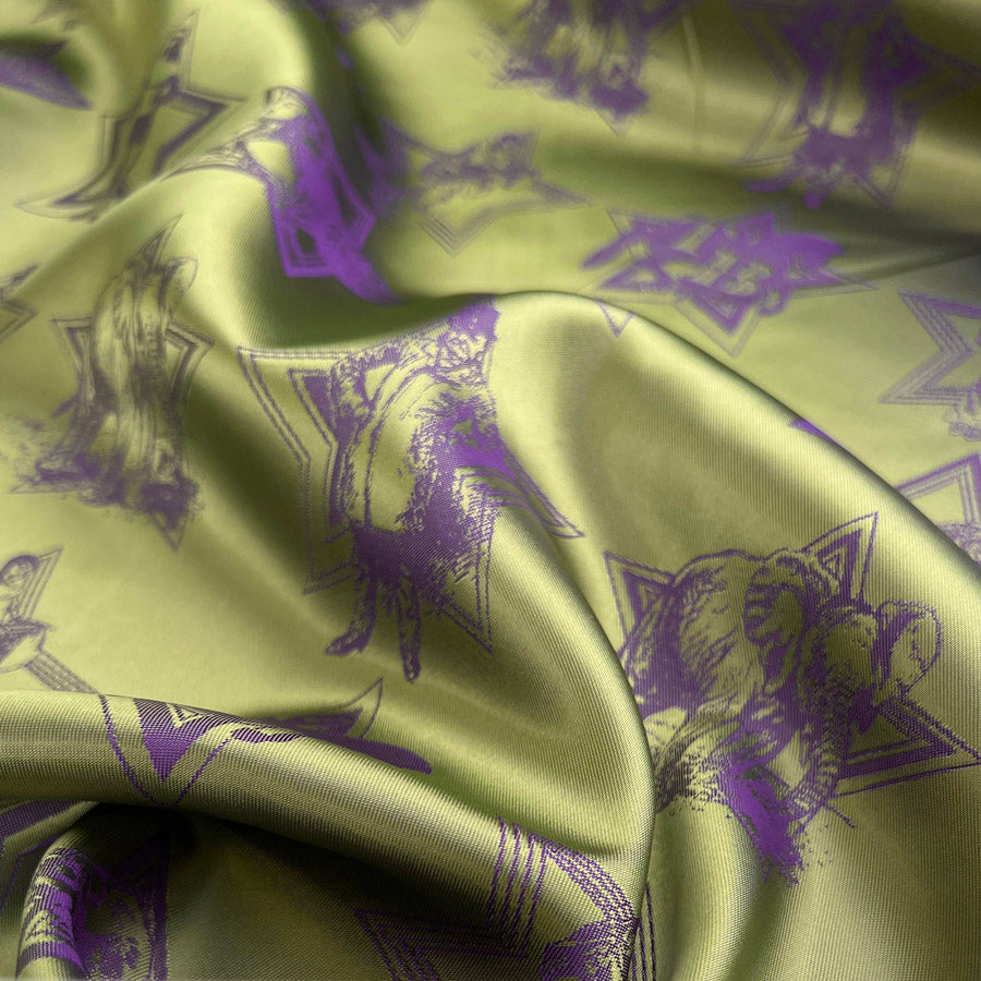 Viscose acetate italian lining ezio greatest showman purple olive cu