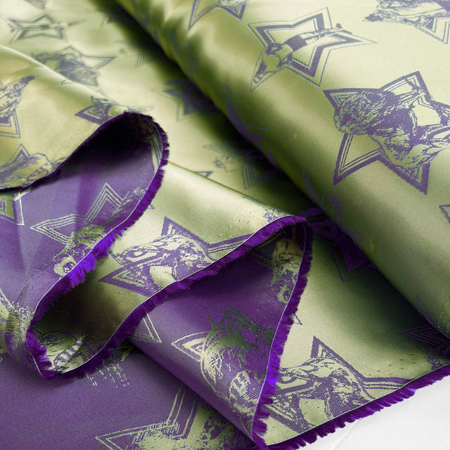Viscose acetate italian lining ezio greatest showman purple olive fold