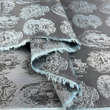Viscose Acetate Tailors Dress Lining Ezio Set In Blue Fold