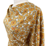 Viscose Challis Dressmaking Fabric Callie Autumn Brown Side