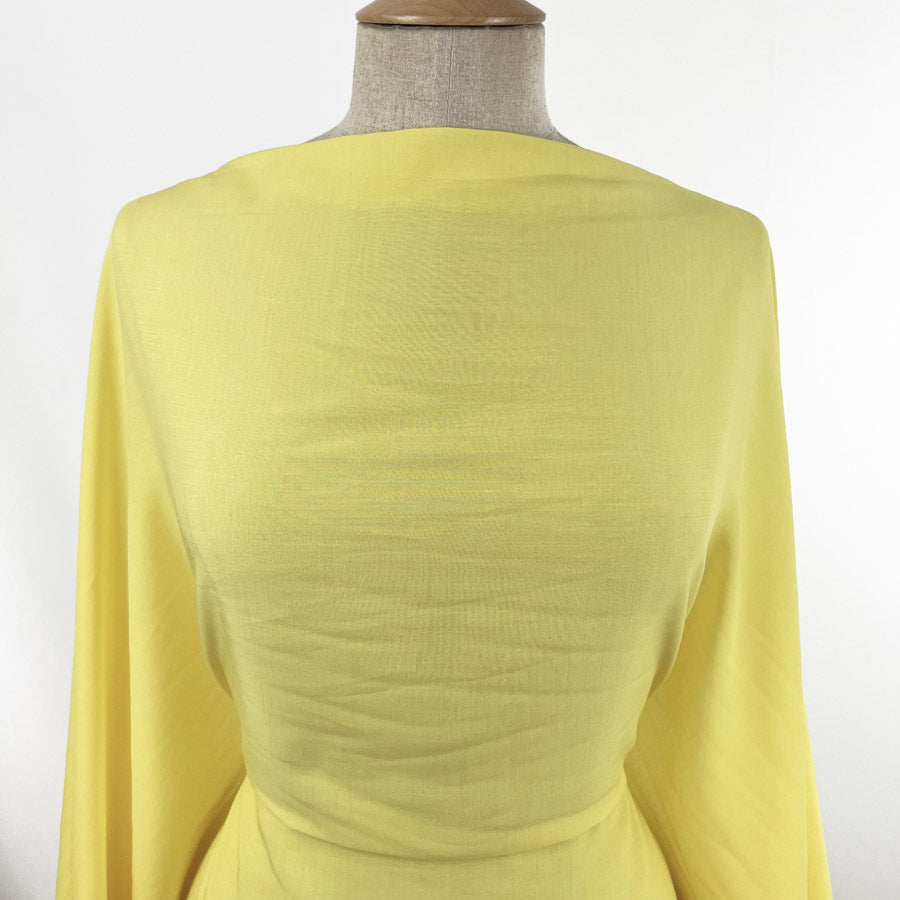 Viscose Dress Fabric Lemon Voile Yellow Chest