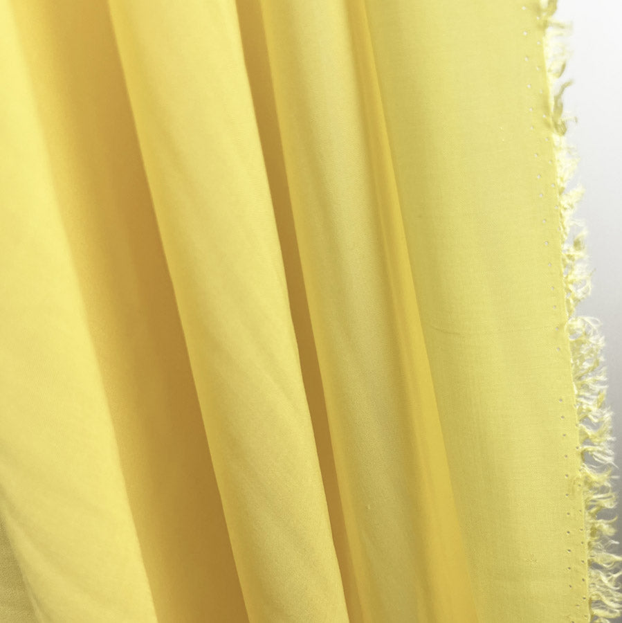 Viscose Dress Fabric Lemon Voile Yellow Hang