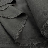 Viscose Elastane Linen Look Dress Fabric Honister Grey Fold 2