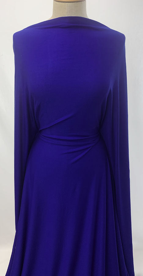 Viscose Jersey Fabric Royal Blue Dress