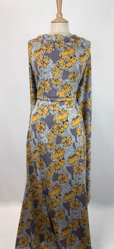 Viscose Jersey Milliblu Abstract Ochre Dress
